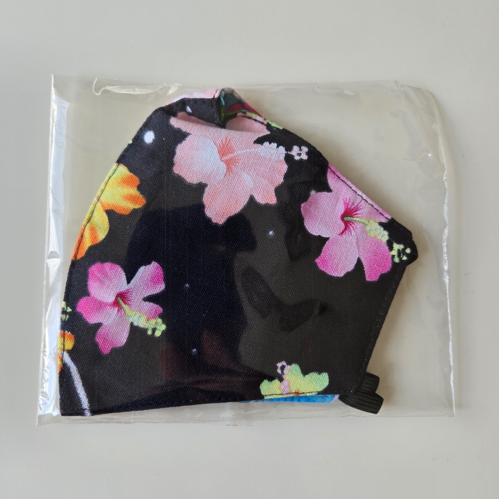 🌺 Cherry Blossom/ Tropical Floral Face Mask Reusable Washable Cotton - Picture 4 of 4
